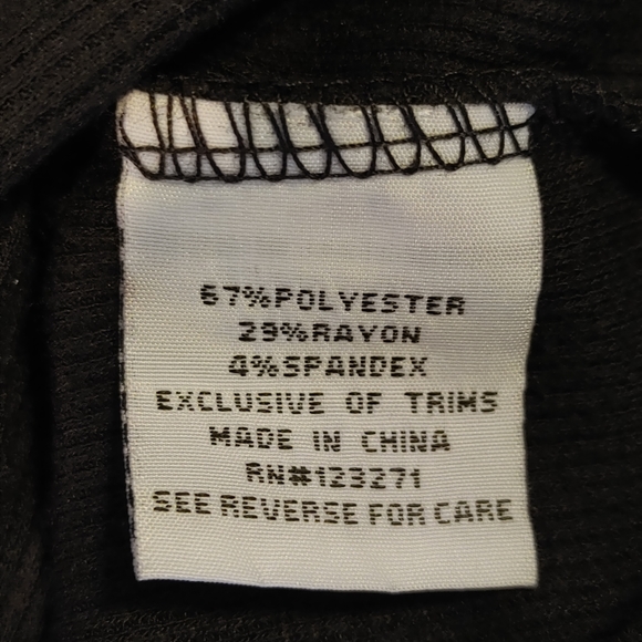 FOREVER 21 Y2K 90'S RIBBED CROPPED LACE-UP TANK, BLACK L - Picture 9 of 10